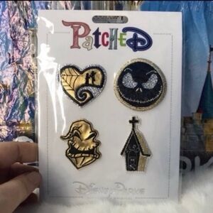 Disney parks nightmare before christmas metallic patches NWT